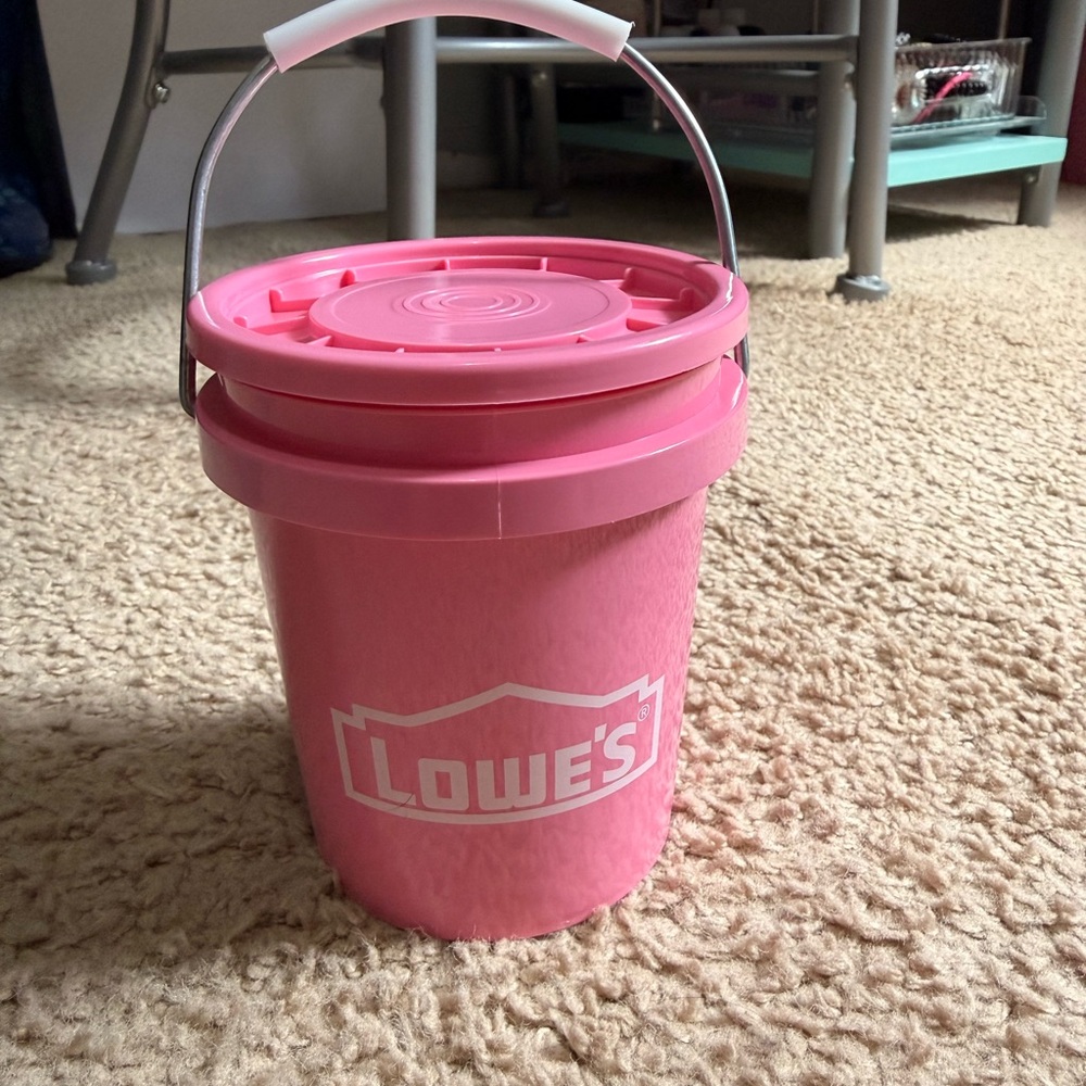 Lowe's Pink Mini Bucket with Handle